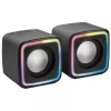 MARS GAMING MSCUBE ALTAVOCES 8W - ILUMINACION RGB - SONIDO DSP - USB, ENTRADA JACK 3.5MM - COMPACTOS Y LIGEROS