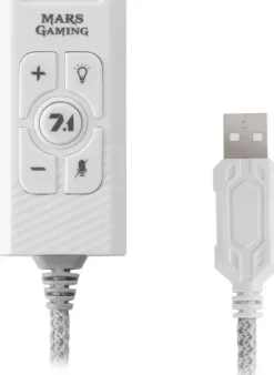 MARS GAMING MSC2W TARJETA DE SONIDO EXTERNA 7.1 USB - JACK 3.5MM AUDIO