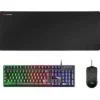 MARS GAMING PACK PREMIUM TECLADO HIBRIDO H-MECH - RATON ULTRA LIGERO 10K - ALFOMBRILLA XXL - COMPATIBILIDAD UNIVERSAL - TECNOLOGIA H-MECH - ILUMINACION FRGB RAINBOW - RATON 69G CON CABLE FEATHER - SEN