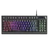 MARS GAMING TECLADO MKREVO TKL CON PAD NUMERICO - TECNOLOGIA H-MECH - ILUMINACION RGB 12 MODOS - RUEDA DE CONTROL DUAL - COMPATIBILIDAD MULTIPLATAFORMA - COLOR NEGRO
