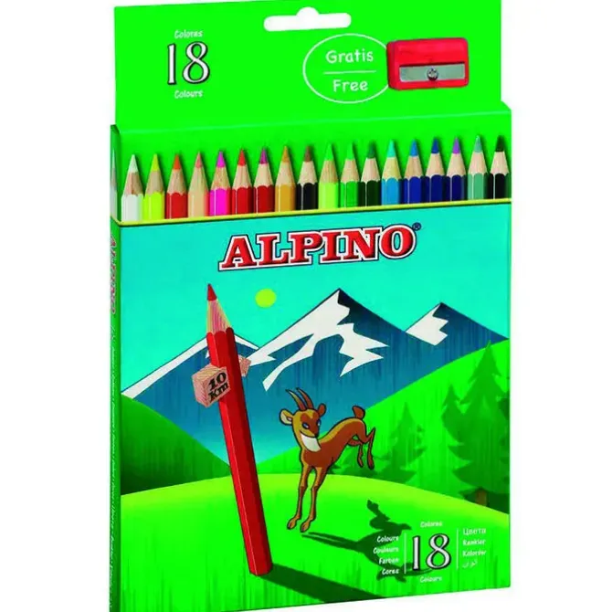 MASATS LAPICES ALPINO 18 COLORES AL000656 MAK630041