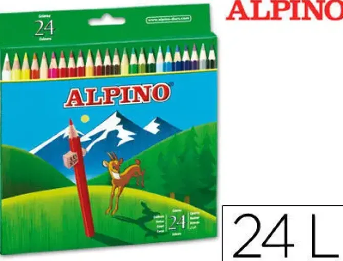 MASATS LAPICES ALPINO 24 COLORES AL000658 MAK630042