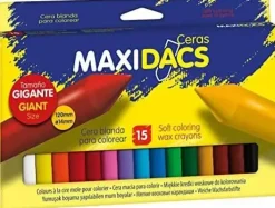 MASATS LAPIZ CERA DACS MAXI 15 UD.COLOR STDO DX050216 (15U MAK655047