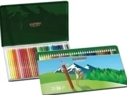 MASATSLAPICES DE COLORES ALPINO LARGOS ESTUCHE DE METAL DE 36