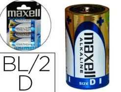 MAXELL PACK DE 2 PILAS ALCALINAS LR20 D