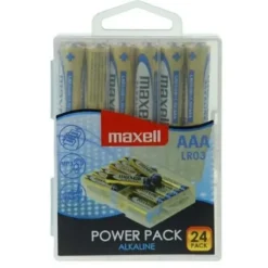 MAXELL PACK DE 24 PILAS ALCALINAS LR03 AAA 1.5V
