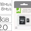 MEMORIA SD MICRO Q-CONNECT FLASH 8 GB CLASE 4 CON ADAPTADOR