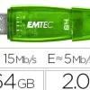 MEMORIA USB EMTEC FLASH C410 64 GB 2.0 VERDE