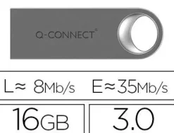 MEMORIA USB Q-CONNECT FLASH PREMIUM 16 GB 3.0