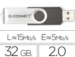 MEMORIA USB Q-CONNECT FLASH 32 GB 2.0