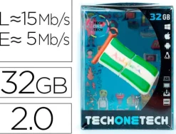 MEMORIA USB TECH ON TECH BANDERA ANDALUCIA 32 GB