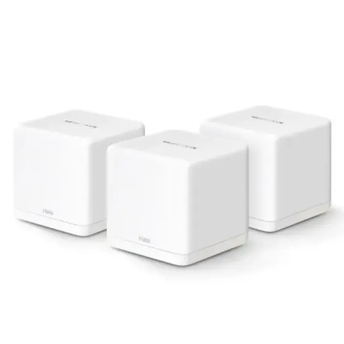 MERCUSYS H60X SISTEMA WI-FI 6 MESH AX1500 DOBLE BANDA - 3 UNIDADES HALO - COBERTURA HASTA 550 M² - COLOR BLANCO
