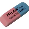 MILAN 8020 GOMA DE BORRAR BISELADA - DOBLE USO - FLEXIBLE - MIGA DE PAN - CAUCHO - COLOR ROSA/AZUL