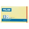 MILAN BLOC DE 100 NOTAS ADHESIVAS - REMOVIBLES - 76MM X 127MM - COLOR AMARILLO CLARO