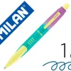 MILAN COMPACT SUNSET BOLIGRAFO DE BOLA RETRACTILES - PUNTA REDONDA 1MM - CUERPO MULTICOLOR PASTEL - COLOR AZUL