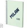 MILAN CUADERNO A5 COLECCION 430 SINCE 1918 VERDE LISO