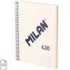 MILAN CUADERNO A5 COLECCION 430 SINCE 1918 BEIGE LISO