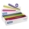 MILAN EXPOSITOR DE 60 REGLAS TRIANGULARES - LONGITUD 15CM - PLASTICO - COLORES SURTIDOS