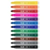 MILAN PACK DE 12 ROTULADORES MAXI - PUNTA CONICA 7.5MM - TINTA AL AGUA - LAVABLE - COLORES SURTIDOS