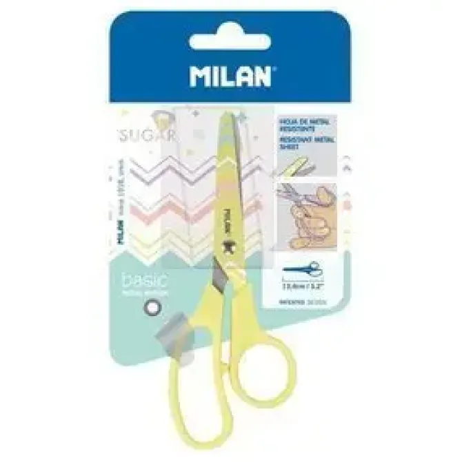MILAN TIJERA ESCOLAR SUGAR MANGO VAINILLA 13CM BWM10426VN
