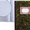 MIQUEL RIUS CUADERNO CARTONE CUADRICULA 4MM TAMAÑO FOLIO NATURAL 100 HOJAS SIN NUMERAR - CUBIERTAS DE CARTON CONTRACOLADO - LOMO DE TELA ENGOMADA GRANATE