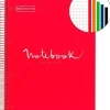 MIQUEL RIUS NOTEBOOK A-4 TAPA EXTRA DURA CUADRO 5X5MM 120H 90GR EMOTION ROJO 46066
