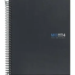 MIQUEL RIUS NOTEBOOK4 CUADERNO DE ESPIRAL FORMATO A5 - 160 HOJAS LISAS MICROPERFORADAS CON 2 TALADROS - CUBIERTAS DE CARTON EXTRADURO - COLOR GRIS OSCURO