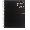 MIQUEL RIUS NOTEBOOK8 CUADERNO DE ESPIRAL FORMATO A4 - 200 HOJAS DE 70 GR MICROPERFORADAS CON 4 TALADROS - CUBIERTAS DE POLIPROPILENO - CUADRICULA 5X5 - COLOR NEGRO