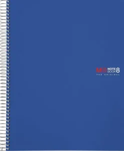 MIQUEL RIUS NOTEBOOK8 CUADERNO DE ESPIRAL FORMATO A4 - 200 HOJAS DE 70 GR MICROPERFORADAS CON 4 TALADROS - CUBIERTAS DE POLIPROPILENO - CUADRICULA 5X5 - COLOR AZUL