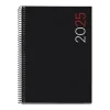 MIQUELRIUS AGENDA ANUAL (2025) MIQUELRIUS BASIC CITY ESPIRAL TAPA PP PLUS 155X213 D/P NEGRO