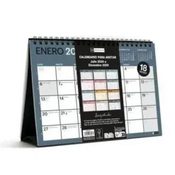 MIQUELRIUS CALENDARIO 18 MESES SOBREMESA A5 P/ESCR. CHOMAT 24/25 MR28227