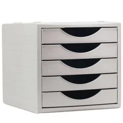 MODULO ARCHIVOTEC 5 CAJONES GRIS/GRIS