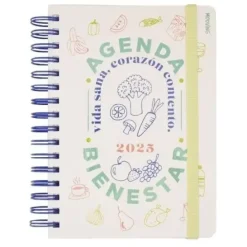 MOOVING AGENDA ANUAL (2025) MOOVING BIENESTAR WIRE-O TAPA EXTRA CON GOMA 15X21 D/P
