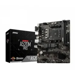 MSI PLACA BASE A520M PRO AM4 2XDDR4 - HDMI, VGA, DP, M.2, USB3.2, MICROATX