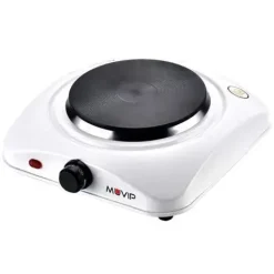 MUVIP COCINA ELECTRICA 1 FUEGO 1000W - 5 NIVELES DE POTENCIA - COLOR BLANCO