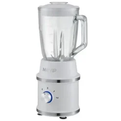 MUVIP DESING WHITE BATIDORA DE VASO 1300W 1.5L - 2 VELOCIDADES - CHUCHILLAS DE ACERO INOXIDABLE - FUNCION PICA HIELO - BLOQUEO DE SEGURIDAD