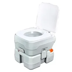 MUVIP INODORO QUIMICO PORTATIL 15 LITROS CON NIVEL - COLOR BLANCO