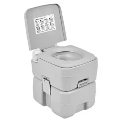 MUVIP INODORO QUIMICO PORTATIL - DEPOSITO 20L - TANQUE DE AGUA 12L - BOMBA MANUAL DE FUELLE