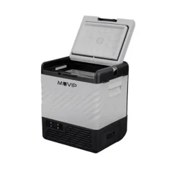 MUVIP NEVERA PORTATIL TIPO TROLLEY CON COMPRESOR 21 LITROS - COMPRESOR SILENCIOSO - RUEDAS Y ASA DE TRANSPORTE - COLOR GRIS