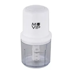 MUVIP PICADORA DE ALIMENTOS 400W - RECIPIENTE CON CAPACIDAD 0.5L - CUCHILLAS DE ACERO INOXIDABLE - BOTÓN PARA CONTROL DE VELOCIDAD