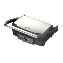 MUVIP SANDWICHERA GRILL 1600W - APERTURA HASTA 180º - TEMPERATURA REGULABLE - PLACA SUPERIOR BASCULANTE - ASA TACTO FRIO