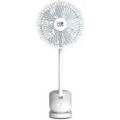 MUVIP VENTILADOR DE PINZA PORTATIL 5W 15CM DE DIAMETRO - 4 VELOCIDADES - ANGULO AJUSTABLE HASTA 360º - AUTONOMIA HASTA 9H - COLOR BLANCO