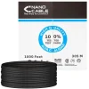 NANOCABLE BOBINA DE CABLE DE RED RIGIDO IMPERMEABLE PARA EXTERIOR RJ45 CAT.6 UTP AWG24 305M - COLOR NEGRO