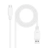 NANOCABLE CABLE 2.0 3A USB-C MACHO A USB-A MACHO - LONGITUD 3M - COLOR BLANCO