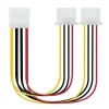 NANOCABLE CABLE ALIMENTACION MOLEX 4PIN MACHO A 2X MOLEX 4PIN HEMBRA 0.20M