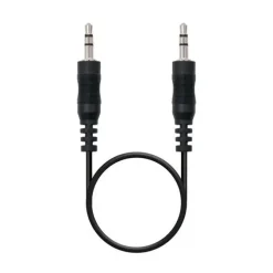 NANOCABLE CABLE AUDIO ESTEREO JACK 3.5MM MACHO A JACK 3.5MM MACHO 1.50M - COLOR NEGRO