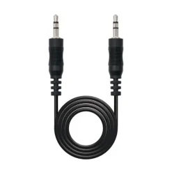 NANOCABLE CABLE AUDIO ESTEREO JACK 3.5MM MACHO A JACK 3.5MM MACHO 5M - COLOR NEGRO
