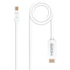 NANOCABLE CABLE CONVERSOR MINI DP MACHO A HDMI V1.4 MACHO 5M - COLOR BLANCO