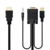 NANOCABLE CABLE CONVERSOR HDMI A VGA+JACK3.5+USB-A 1.8M - COLOR NEGRO