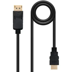 NANOCABLE CABLE CONVERSOR DISPLAYPORT MACHO A HDMI MACHO 2M - COLOR NEGRO